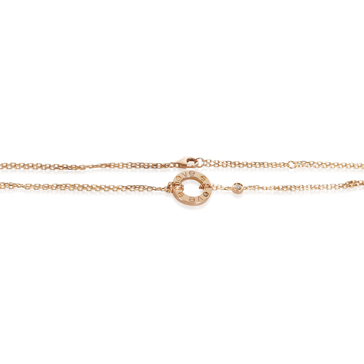 Cartier Rose Gold Diamond Love Pendant 2