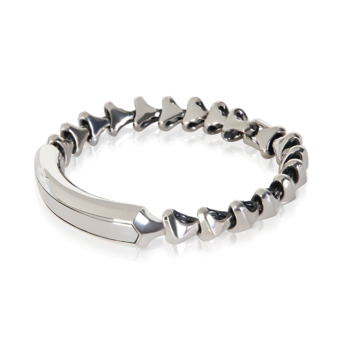 David Yurman Sterling Silver Armory Link ID Bracelet 2