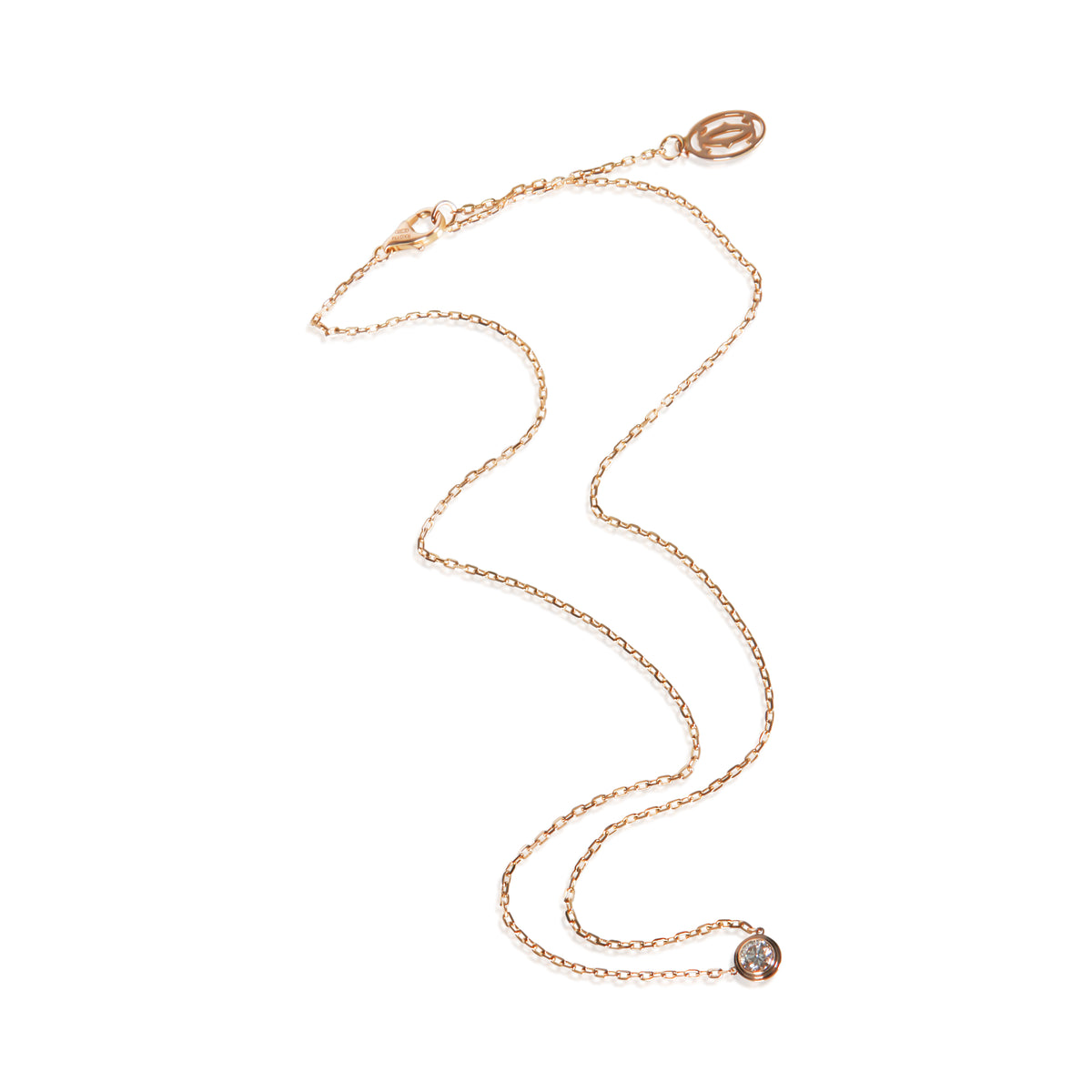 Cartier Rose Gold Diamond Large Model D'amour Pendant 3
