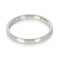 Tiffany & Co. Platinum 3mm Flat Wedding Band fv