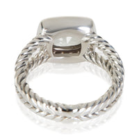 David Yurman Sterling Silver Prasiolite and Diamond Petite Albion Ring 3