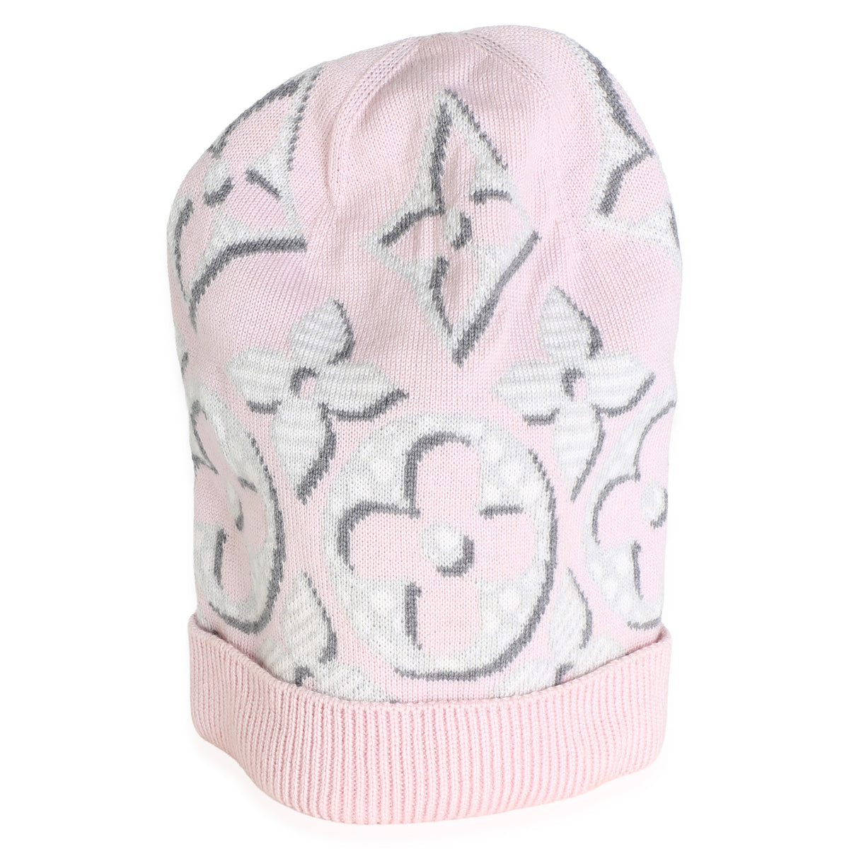 Louis Vuitton Pink Multicolor Wool Monogram Giant Pop Beanie Handbag 2