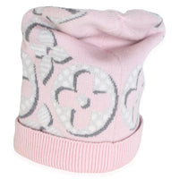 Louis Vuitton Pink Multicolor Wool Monogram Giant Pop Beanie Handbag 5