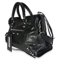 Balenciaga Black Agneau Arena Silver Hardware Medium Le City Bag Handbag 2