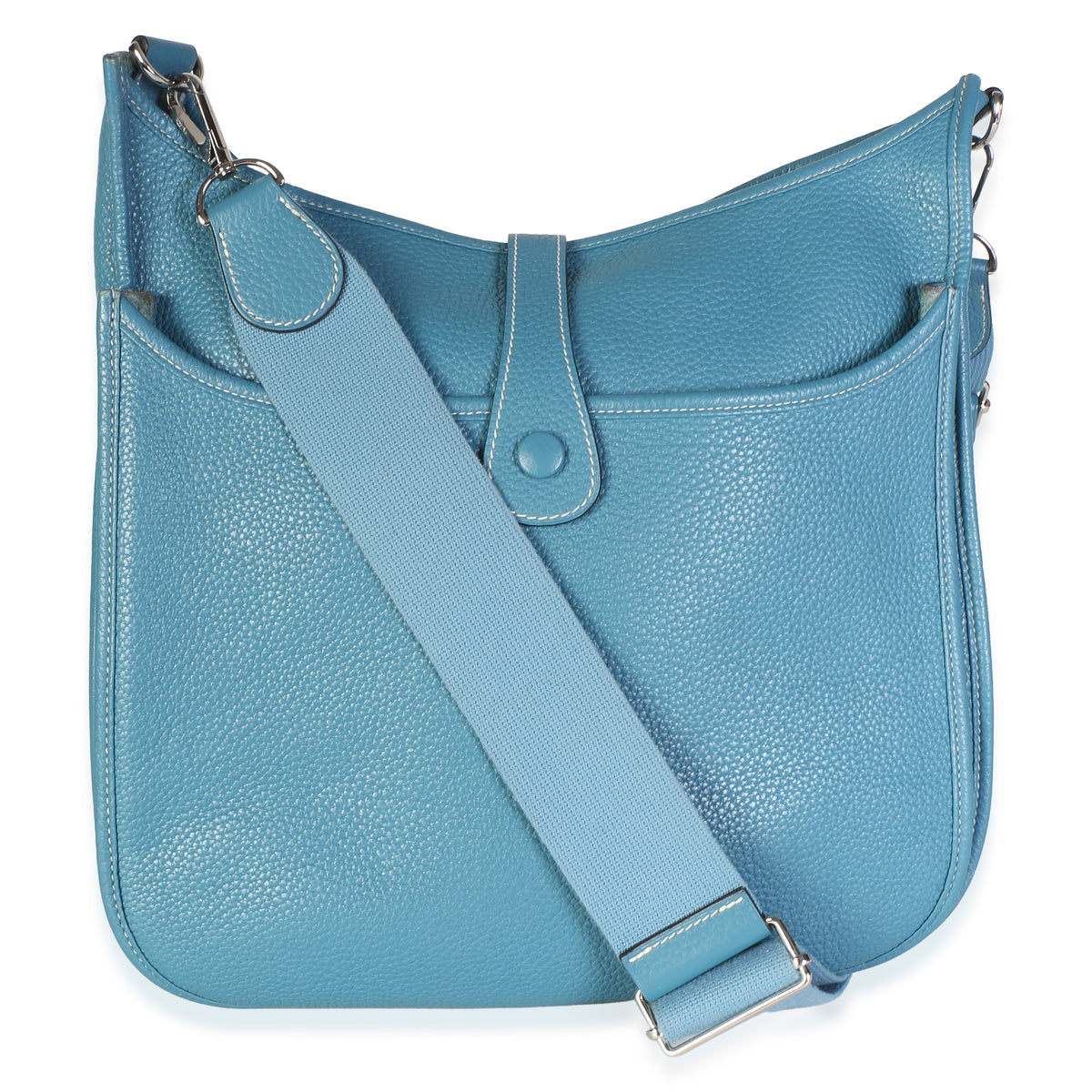 Hermès Bleu Jean Clemence Evelyne III 29 PHW Handbag 4