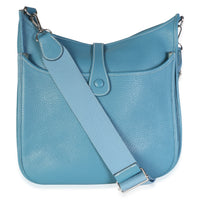 Hermès Bleu Jean Clemence Evelyne III 29 PHW Handbag 4