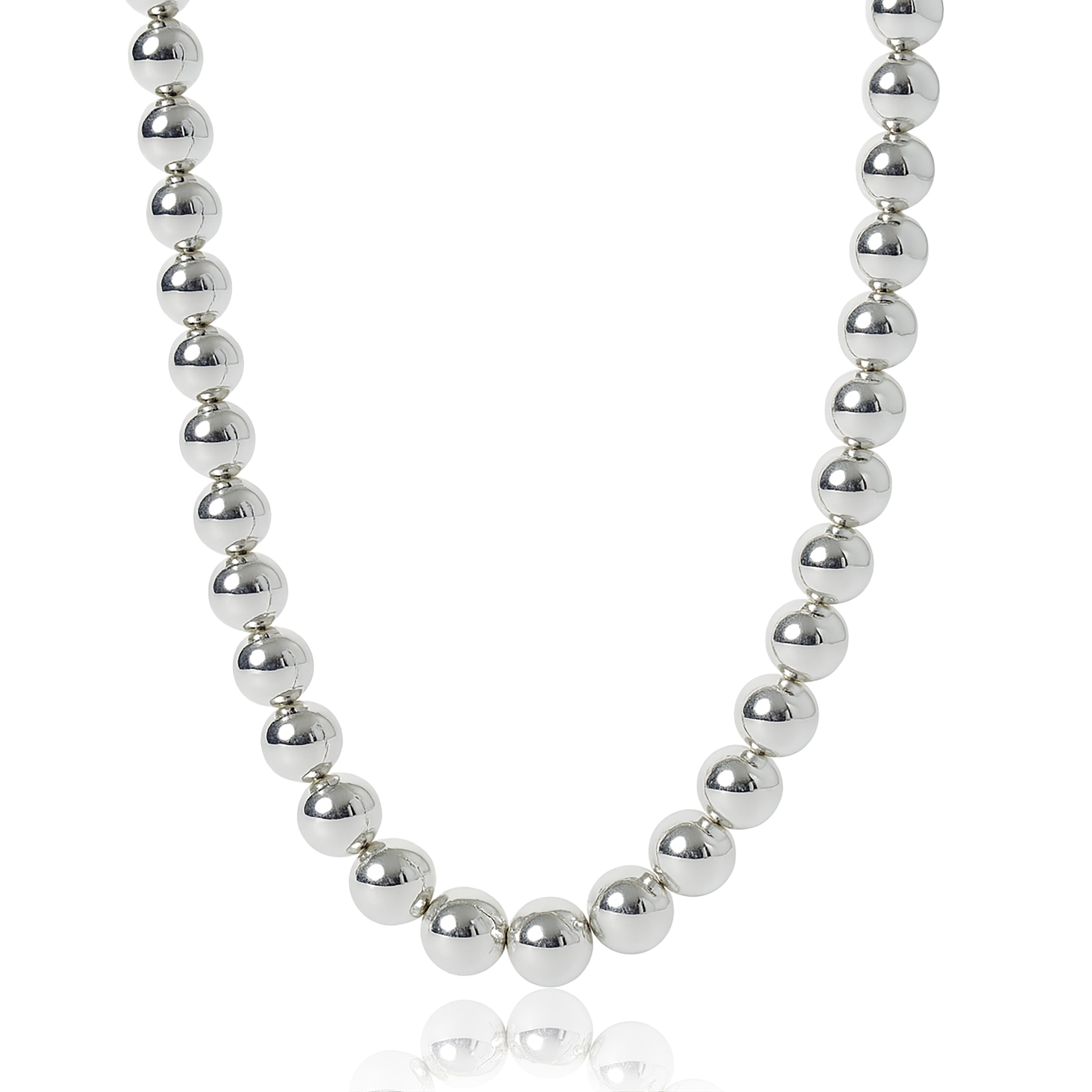 Tiffany & Co. Sterling Silver HardWear Graduating Ball Necklace