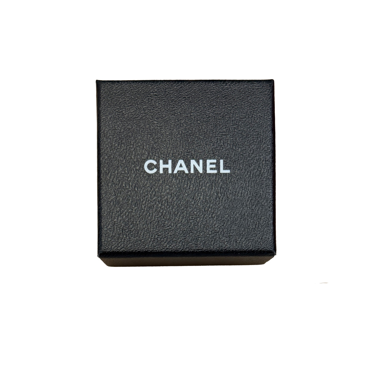 Chanel 2022 Oval Leather & Strass CC Earrings box
