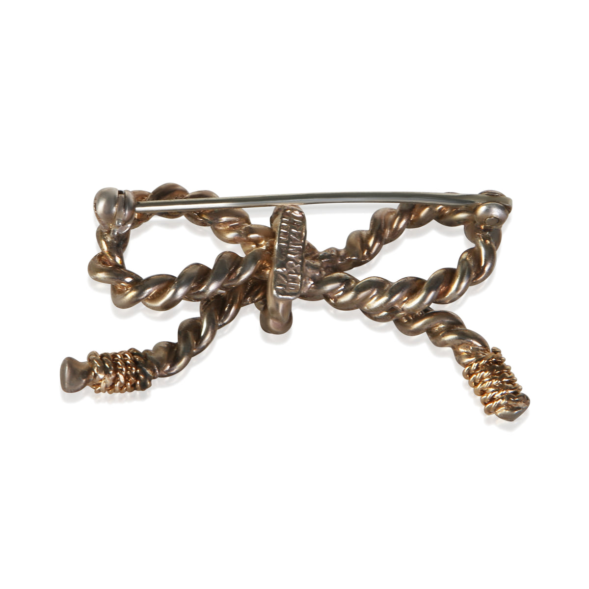 Tiffany & Co. Yellow Gold & Sterling Silver Bow Brooch 3