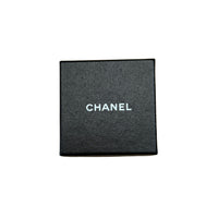Chanel Gold Plated Black Enamel & Faux Pearl Bow Brooch box