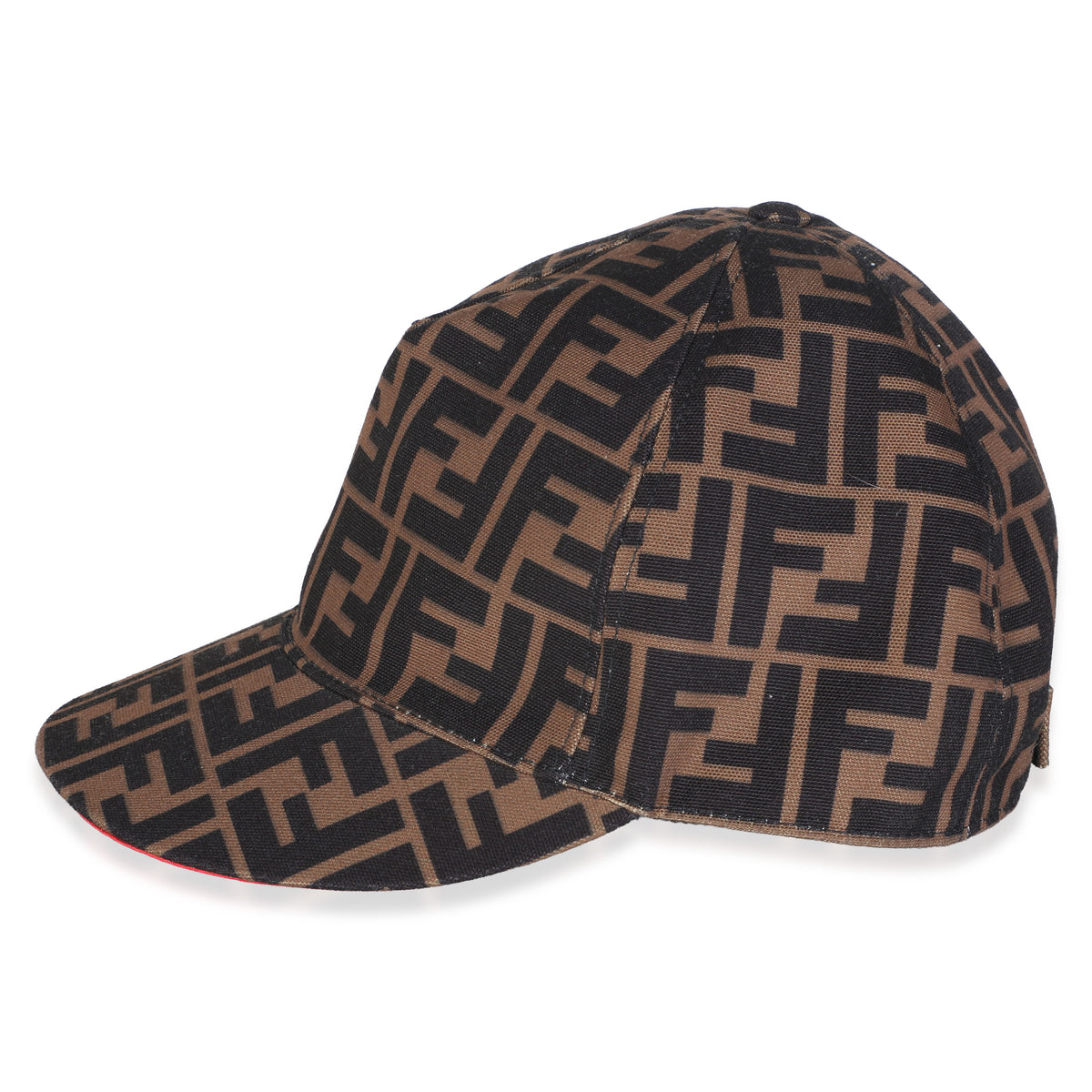 Fendi Tobacco Red FF Reloaded Canvas Baseball Hat 2