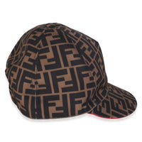Fendi Tobacco Red FF Reloaded Canvas Baseball Hat 4