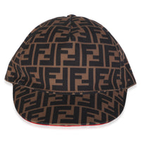 Fendi Tobacco Red FF Reloaded Canvas Baseball Hat fv