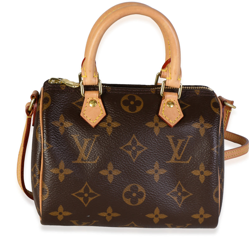 Louis Vuitton Monogram Canvas Nano Speedy Handbag fv