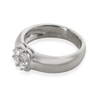 Mikimoto Platinum Diamond Vintage Clover Ring sv