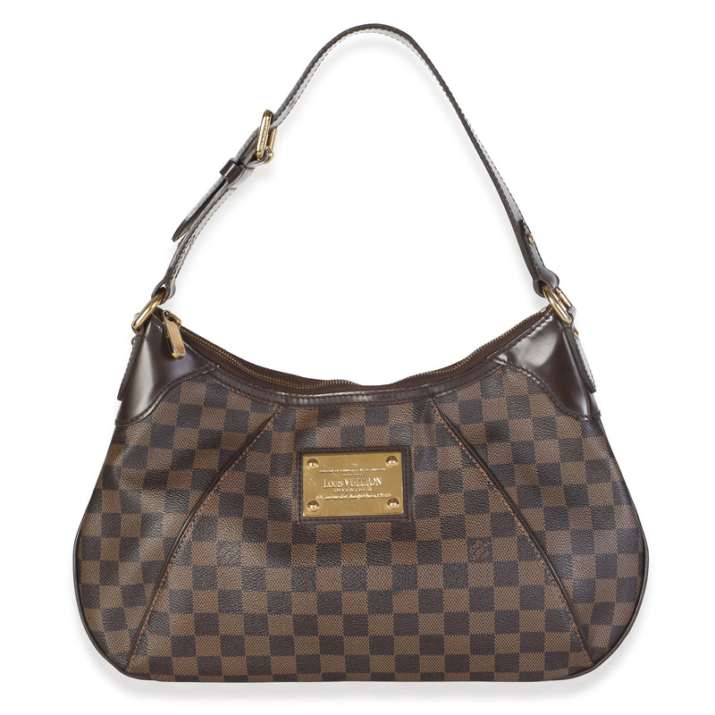 Louis Vuitton Damier Ebene Canvas Thames GM Handbag fv