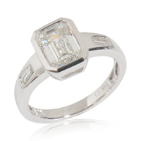 myGemma 2.25 ctw White Gold Lab Grown Diamond Engagement Ring clasp