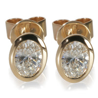 myGemma 1.03 ctw Yellow Gold Lab Grown Diamond Earrings fv