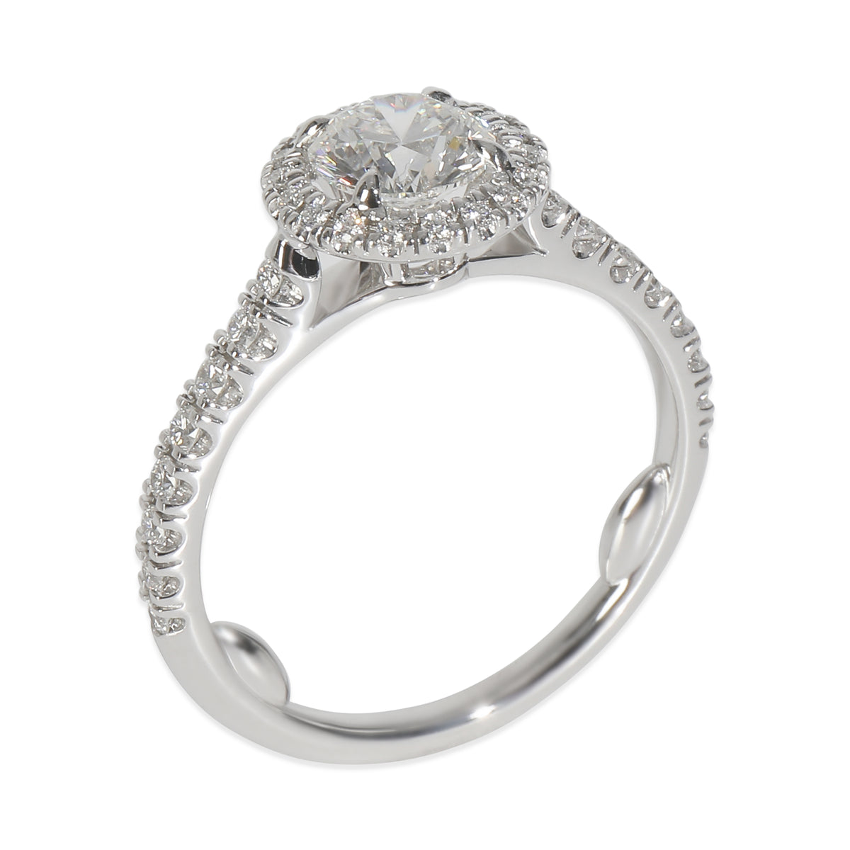 Cartier 0.9 ct Round Brilliant Diamond Destinee Engagement Ring bv