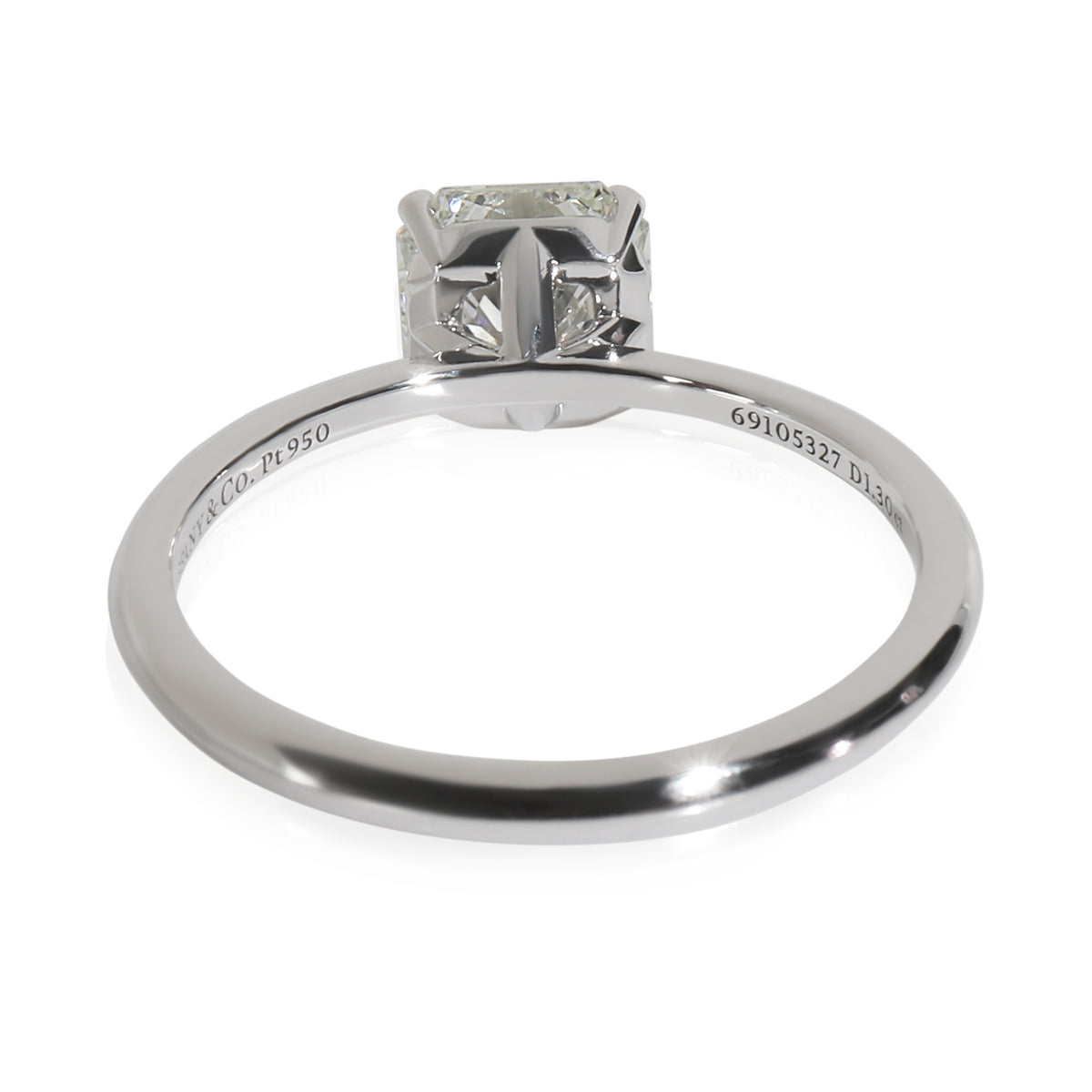 Tiffany & Co. 1.3 ct Cut Cornered Square Cut Diamond Tiffany True Solitaire pv