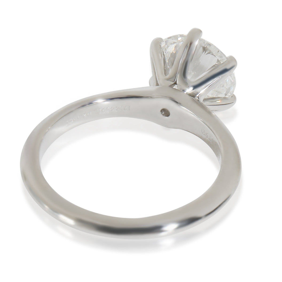 Tiffany & Co. 2.56 ct Round Brilliant Diamond Engagement Ring pv