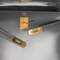Hermès Ardoise Box Sellier Kelly 32 GHW Handbag ad2