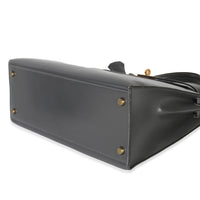 Hermès Ardoise Box Sellier Kelly 32 GHW Handbag box