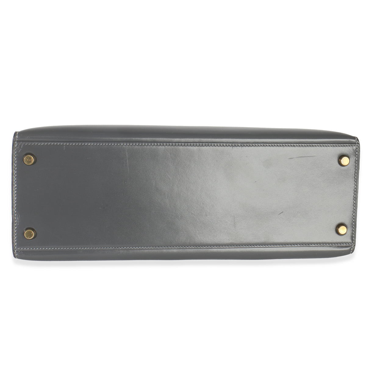 Hermès Ardoise Box Sellier Kelly 32 GHW Handbag stamp