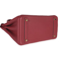 Hermès Rouge Grenat Togo Birkin 30 GHW Handbag clasp