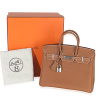 Hermès Gold Togo Birkin 25 PHW Handbag ad1