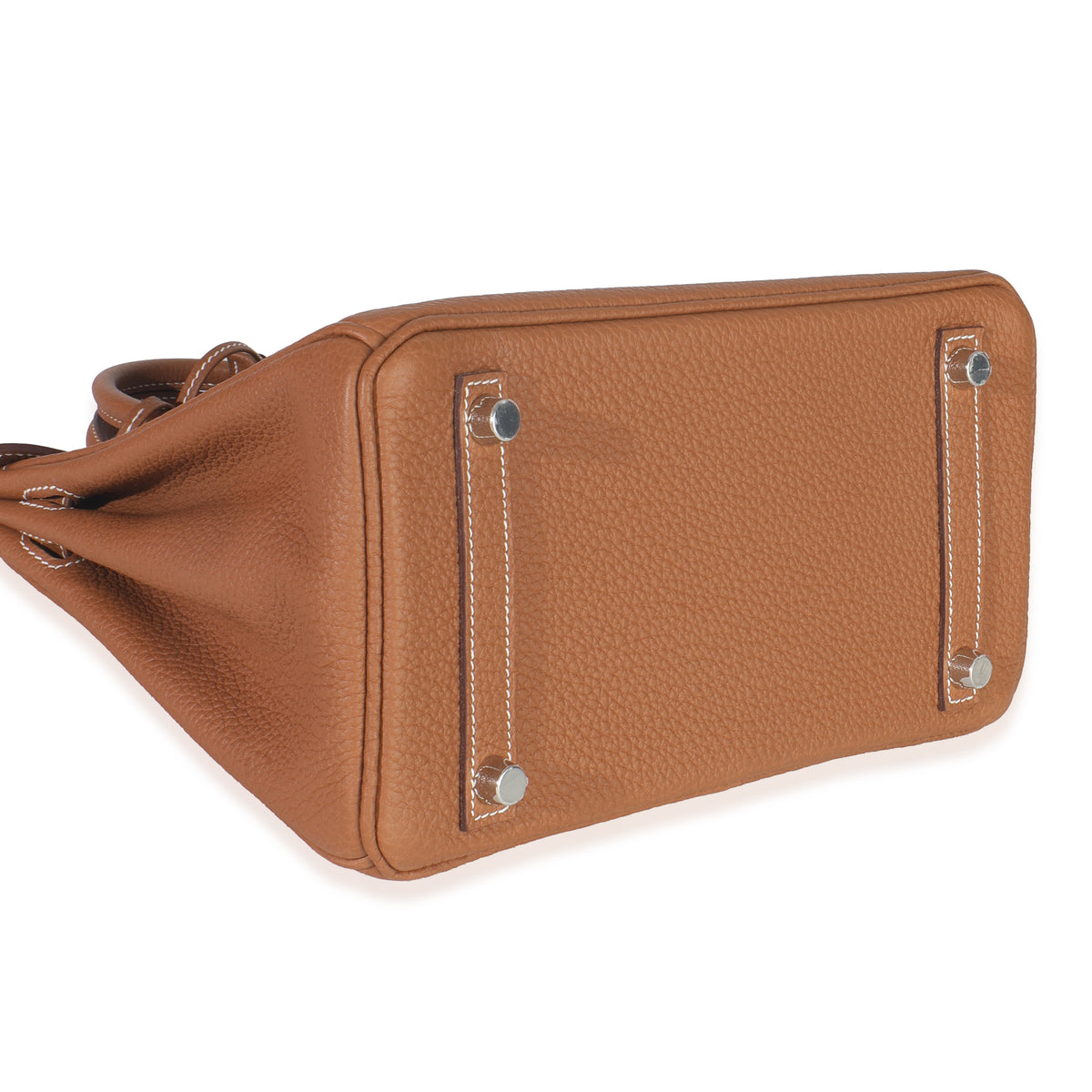 Hermès Gold Togo Birkin 25 PHW Handbag av