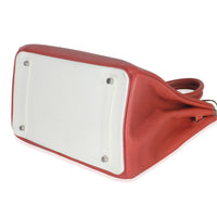 Hermès Sanguine White Clemence Verso Birkin 35 PHW Handbag box