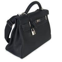 Hermès Plomb Togo Maxi Kelly Retourne 42 PHW Handbag bv