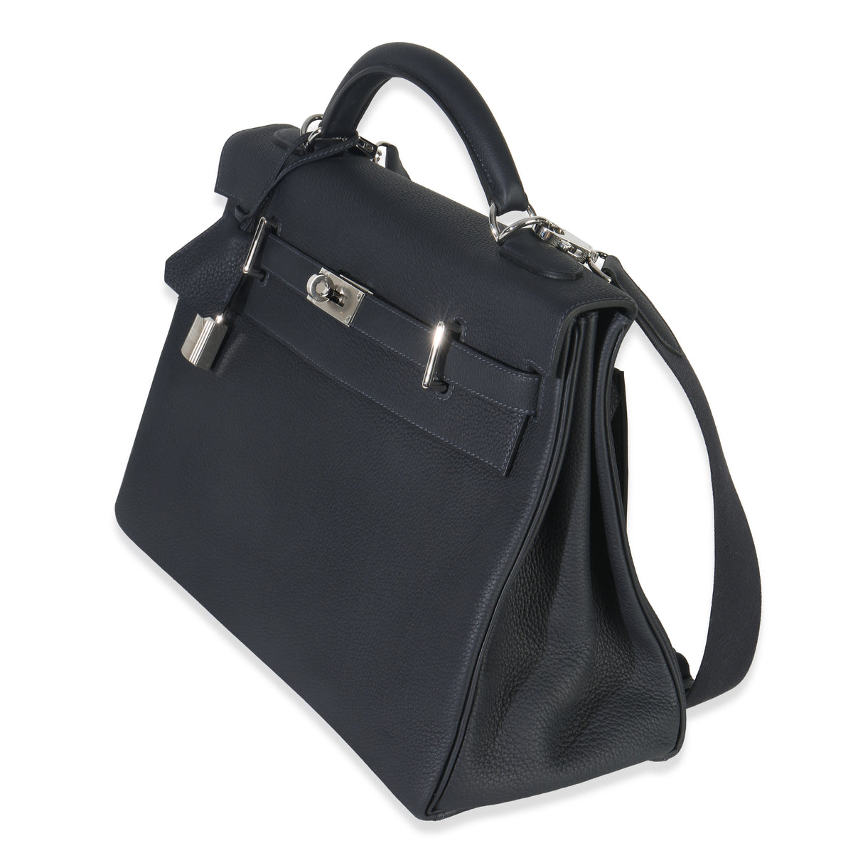 Hermès Plomb Togo Maxi Kelly Retourne 42 PHW Handbag pv