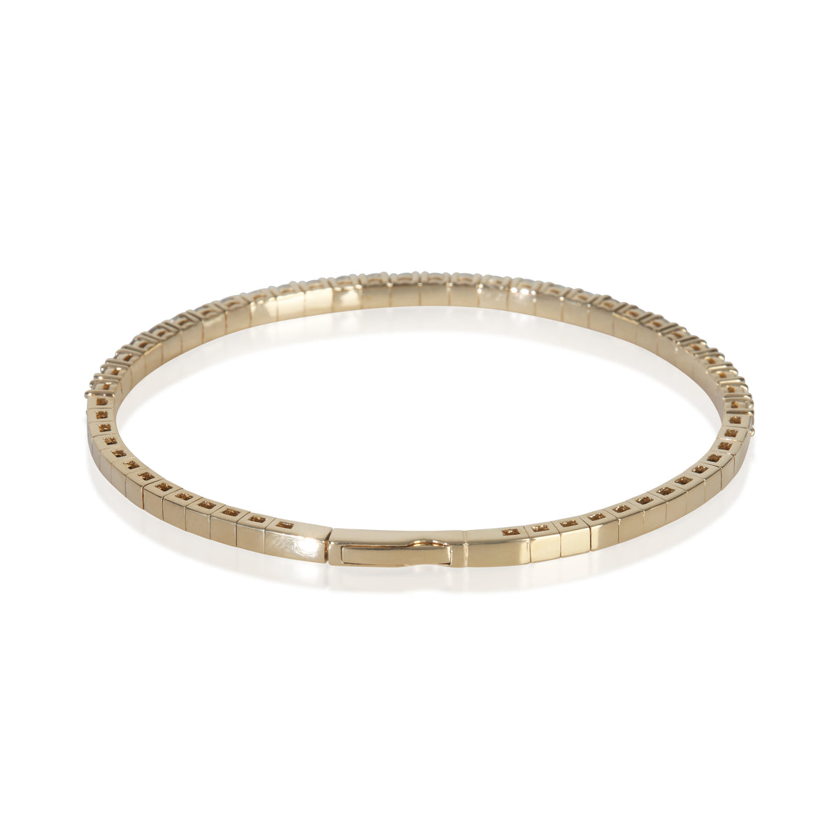 myGemma Yellow Gold Diamond Flexible Bangle Bracelet pv