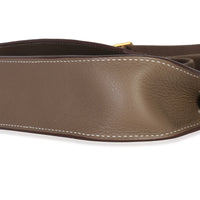 Hermès Etoupe Evercolor Mini Jypsiere GHW Handbag clasp