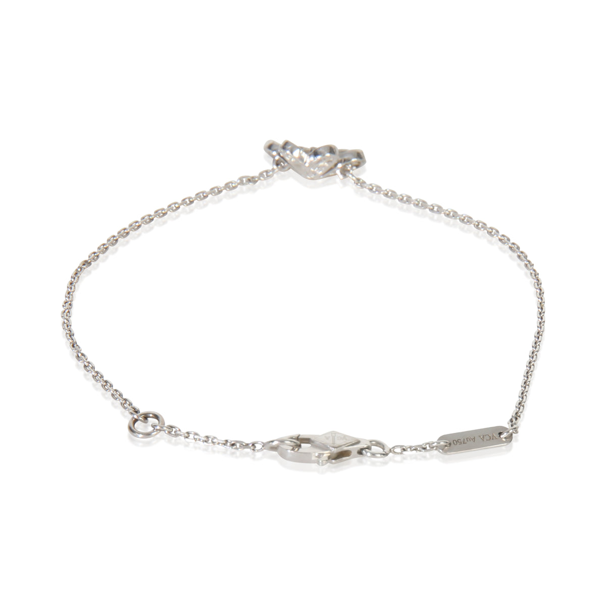 Van Cleef & Arpels White Gold Diamond Mini Model Frivole Bracelet pv