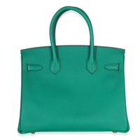 Hermès Vert Jade Epsom Birkin 30 GHW Handbag bv