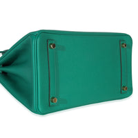 Hermès Vert Jade Epsom Birkin 30 GHW Handbag clasp