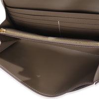 Hermès Etoupe Epsom Constance Long Wallet To Go GHW Handbag av