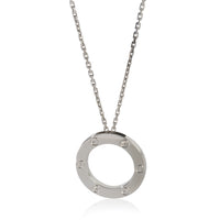 Cartier White Gold  Love Necklace bv