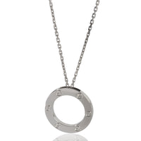 Cartier White Gold  Love Necklace fv