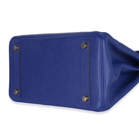 Hermès Bleu Electrique Epsom Birkin 30 GHW Handbag clasp