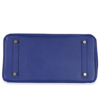 Hermès Bleu Electrique Epsom Birkin 30 GHW Handbag stamp