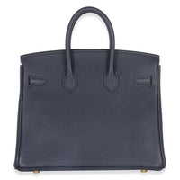 Hermès Bleu Nuit Togo Birkin 25 GHW Handbag bv