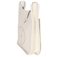 Hermès Craie Clemence Evelyne III PM GHW Handbag sv