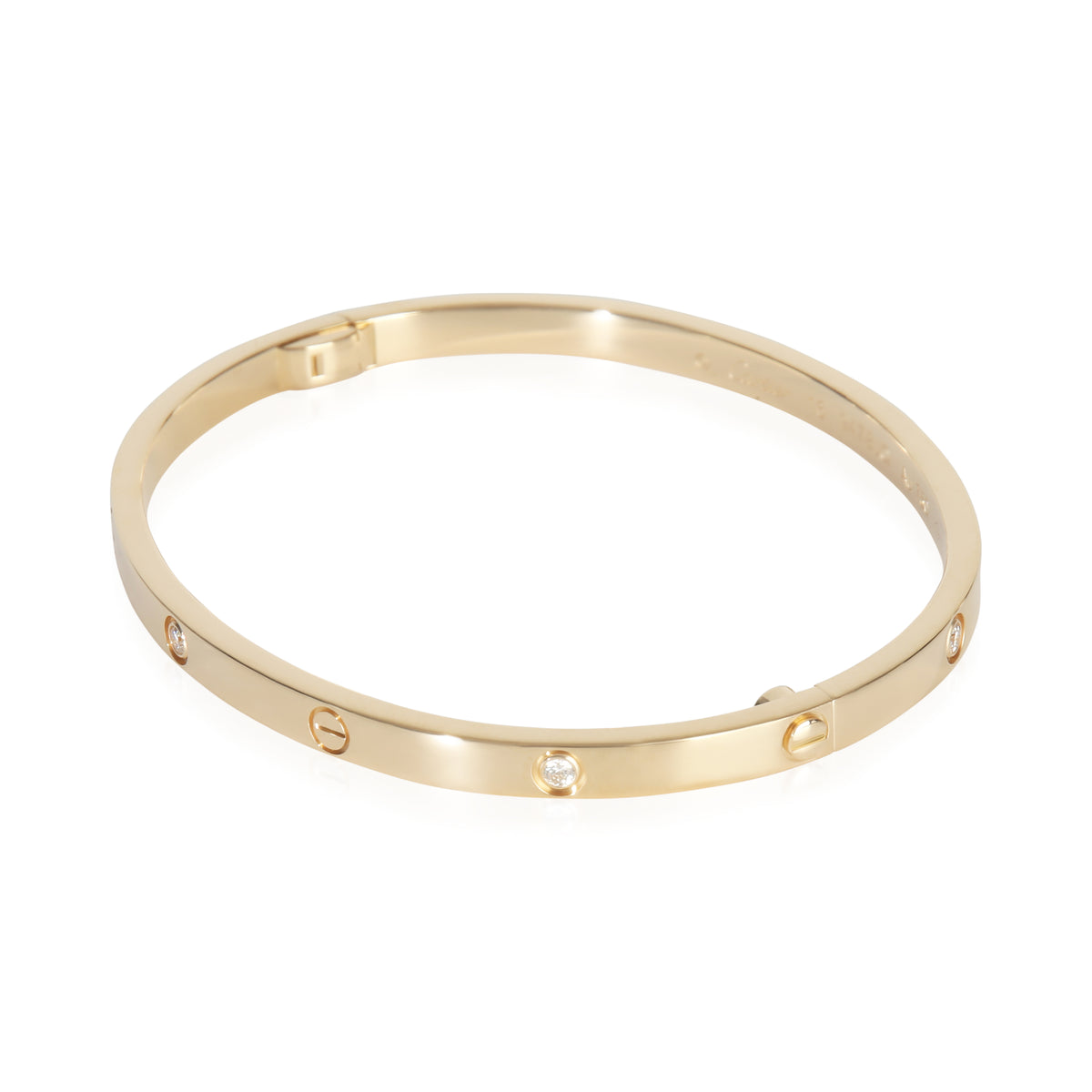 Cartier Yellow Gold Diamond Small Model Love Bracelet sv