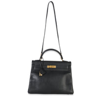 Hermès Vintage Black Ardennes Kelly 32 GHW Handbag av