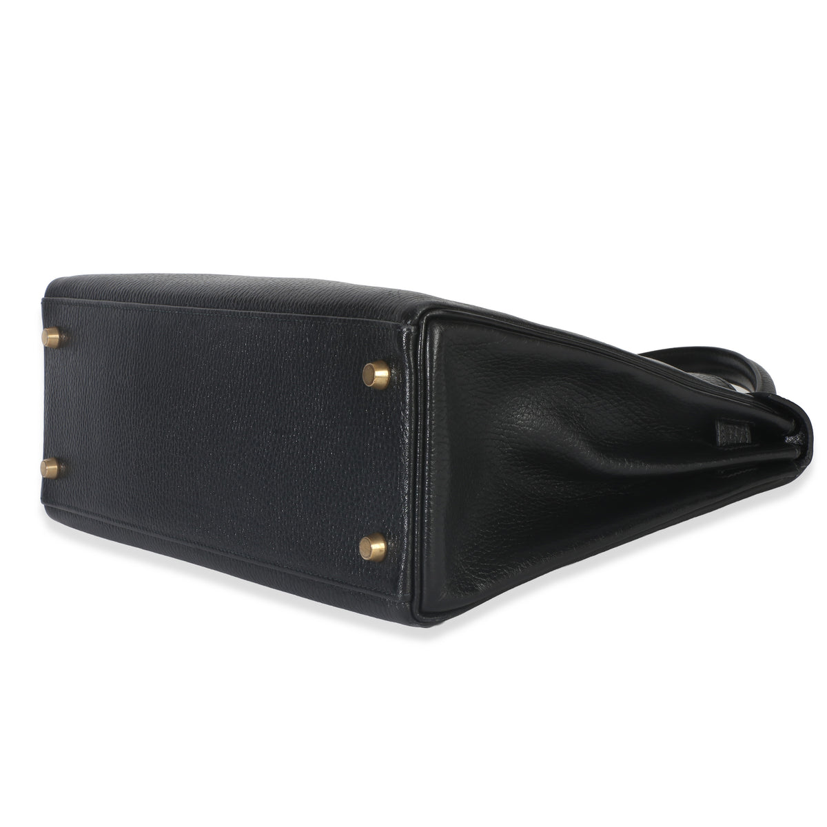 Hermès Vintage Black Ardennes Kelly 32 GHW Handbag box