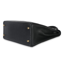 Hermès Vintage Black Ardennes Kelly 32 GHW Handbag box